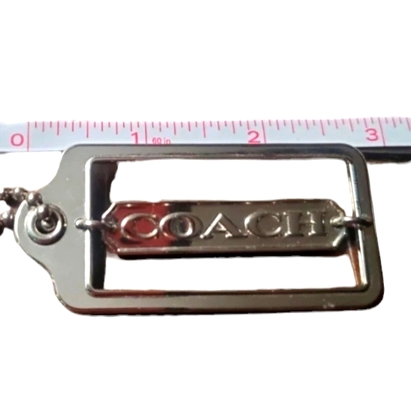 Coach Silver Tone Metal Tag XL - Picture 2 of 3
